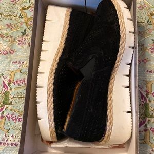 Franco Sarto Women’s Cassandra Glossy Lug Sole Slip On Loafer